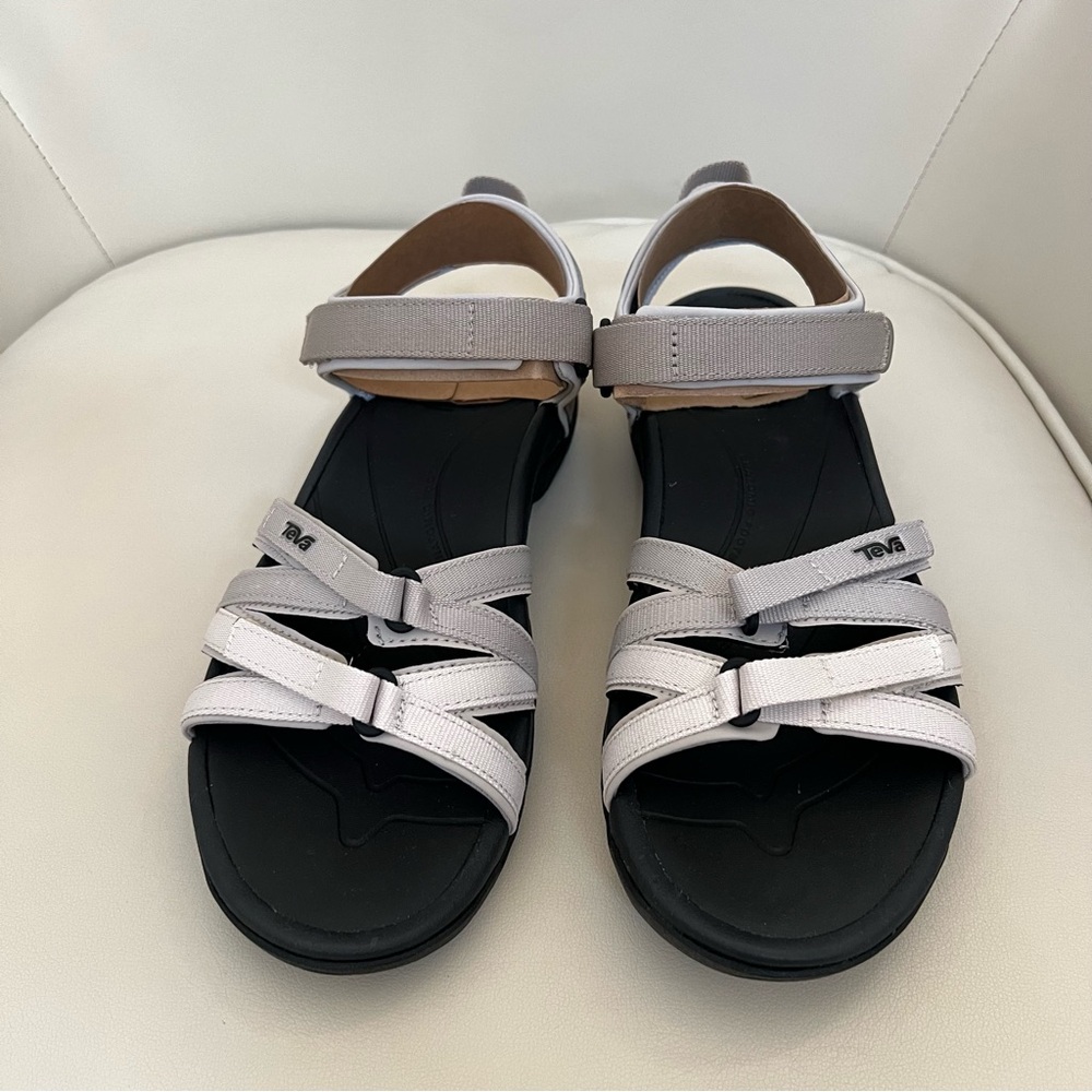 Teva Women's Beige and Black Strappy Sport Sandals - Picture 4 of 11